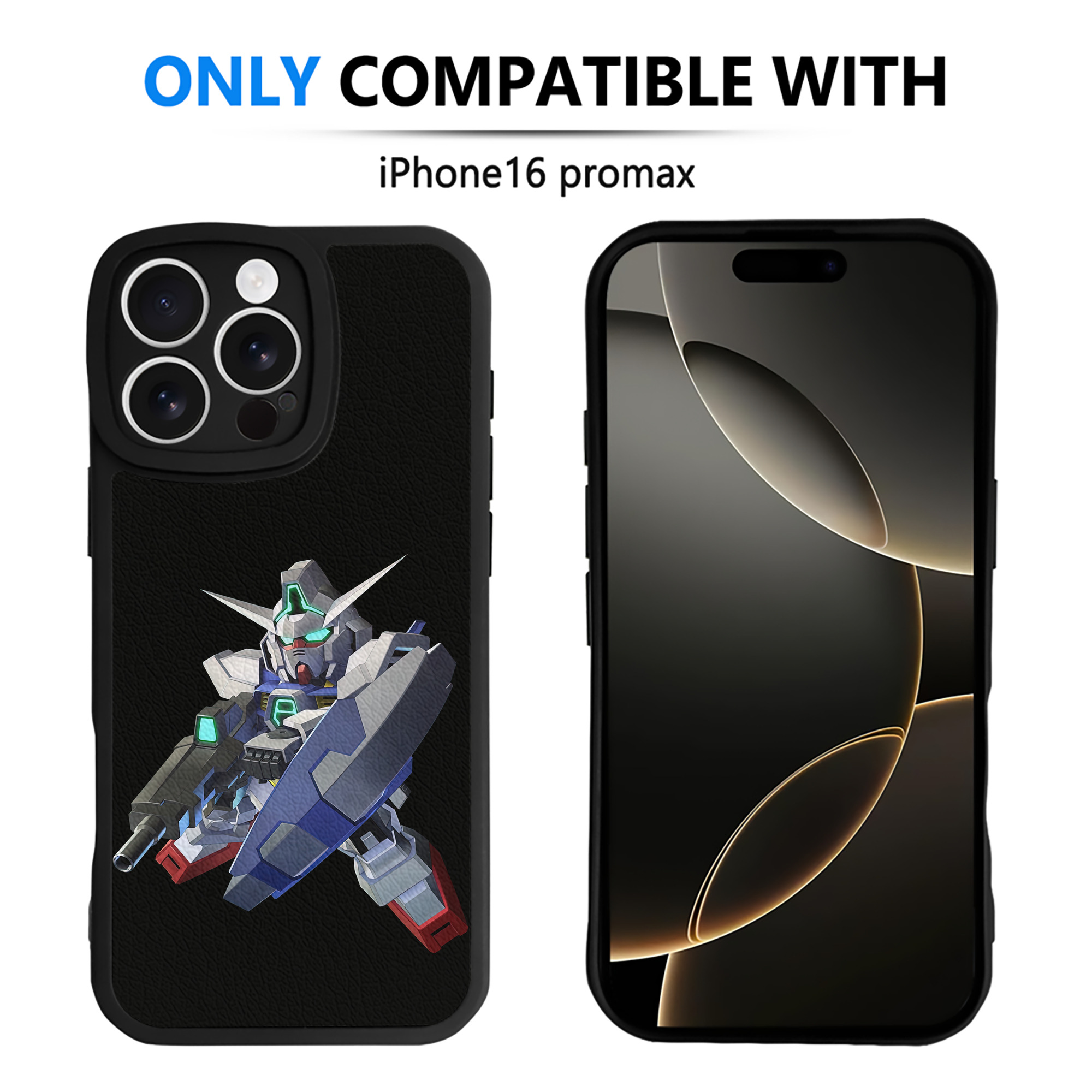 （画像用） 機動戦士ガンダム Mobile Suit Gundam 【iPhone 16シリーズ対応】シリコンスマホケース（レザー調） 材質：シリコン